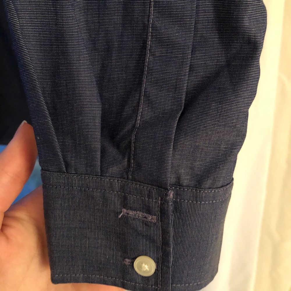 Blue Button Down - Picture 5 of 6